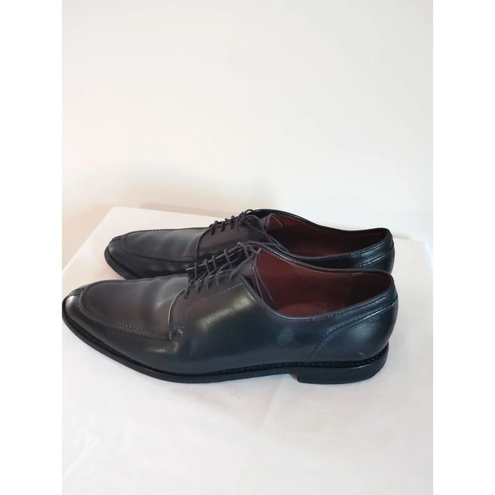 Allen Edmonds LaSalle Men 10.5D Black Leather Plain Toe Oxford Dress Shoes USA